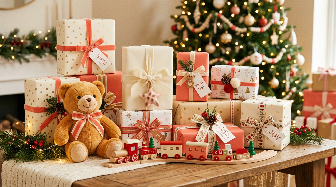 Soft Plush Bear & Baby Gift Bundle